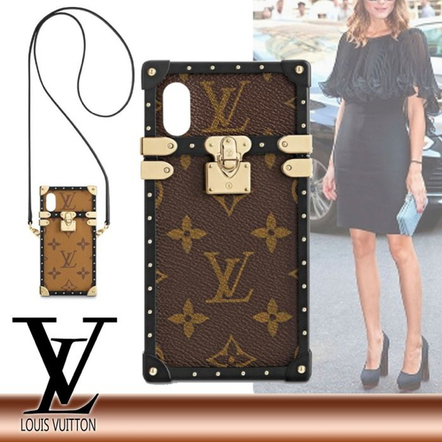 Louis Vuitton・IPHONE X & XSアイトランクケースブラウン