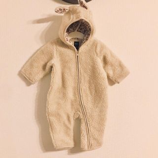 ベビーギャップ(babyGAP)のbabygap うさ耳　ボアカバーオール　アウター(カバーオール)