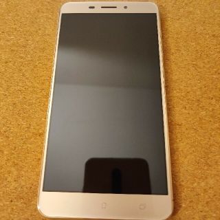 エイスース(ASUS)の美品 Zenfone 3 laser ゴールド SIMフリー(スマートフォン本体)