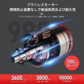 充電式インパクトドライバー LED搭載 充電器付 バッテリー2個付 DIYの ...