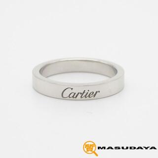 カルティエ(Cartier)のカルティエエングレーブドリングPt950【美品】(リング(指輪))