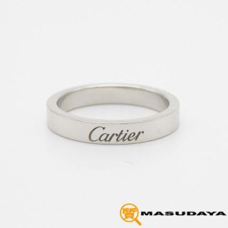 カルティエ(Cartier)のカルティエエングレーブドリングPt950【美品】(リング(指輪))