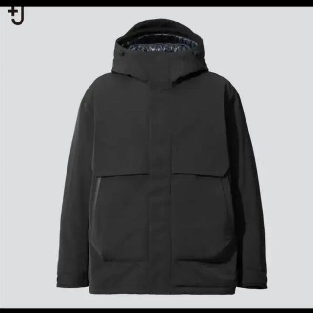 JILSANDERユニクロ +J  ハイブリッドダウンオーバーサイズパーカ 黒 L 希少 おまけ付