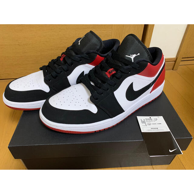 美品　30cm NIKE AIR JORDAN 1 LOW ブラック　レッド