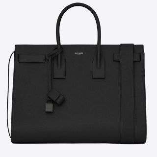 サンローラン(Saint Laurent)のサック・ド・ジュール キャリーオール バッグ（ラージ／ブラック／グレインレザー）(ショルダーバッグ)