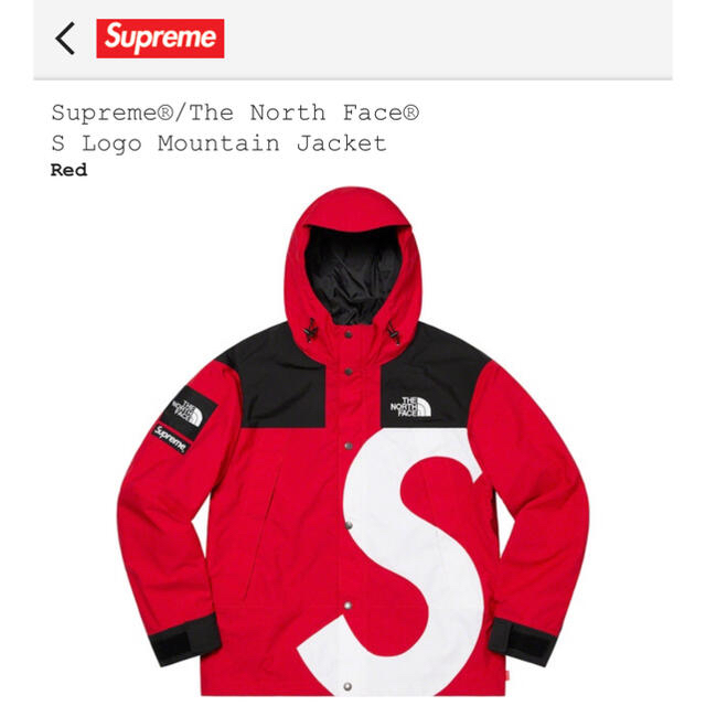 Supreme(シュプリーム)の【sakura様】Supreme The North Face S Logo  メンズのジャケット/アウター(マウンテンパーカー)の商品写真