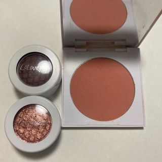 カラーポップ(colourpop)のカラーポップ　アイシャドウ＆チーク、ランコム　リップ(アイシャドウ)