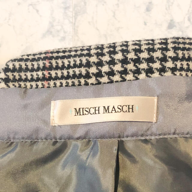 MISCH MASCH(ミッシュマッシュ)の【MISCH MASCH】 チェックぺプラムタイトスカート　ミッシュマッシュ レディースのスカート(ひざ丈スカート)の商品写真