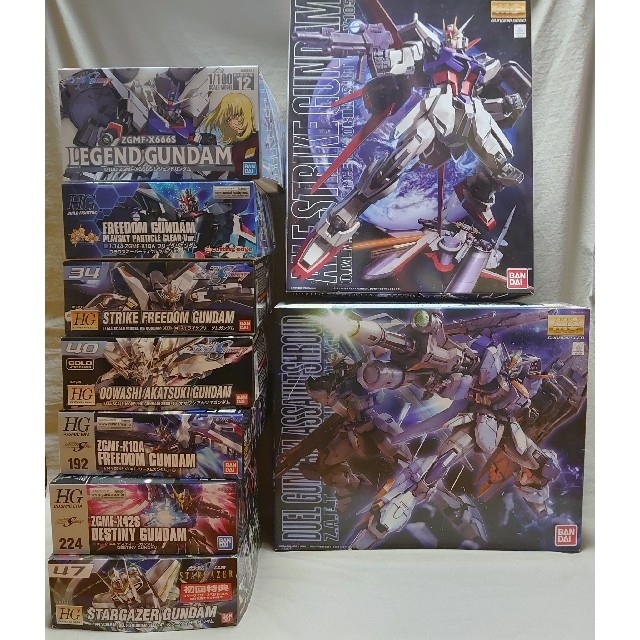 未組立品ガンプラ ガンダムSEED系 9点セット 未組立品ガンプラ ガンダムSEED系 9点セット