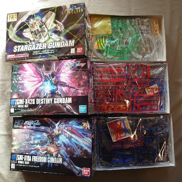 未組立品ガンプラ ガンダムSEED系 9点セット 未組立品ガンプラ ガンダムSEED系 9点セット