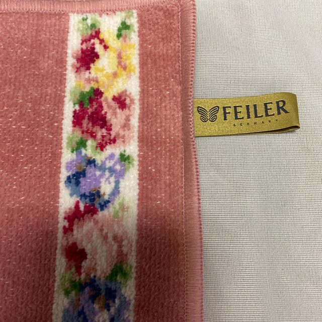 FEILER(フェイラー)のフェイラー　タオルハンカチ　未使用　ピンク レディースのファッション小物(ハンカチ)の商品写真