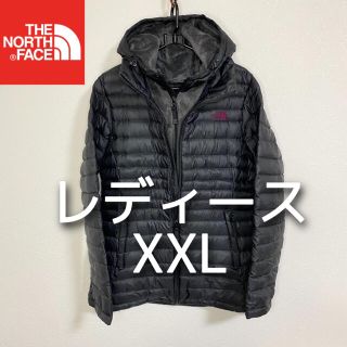 ザノースフェイス(THE NORTH FACE)の美品 THE NORTH FACE ボアフリース ライトダウン レディースXXL(ダウンジャケット)