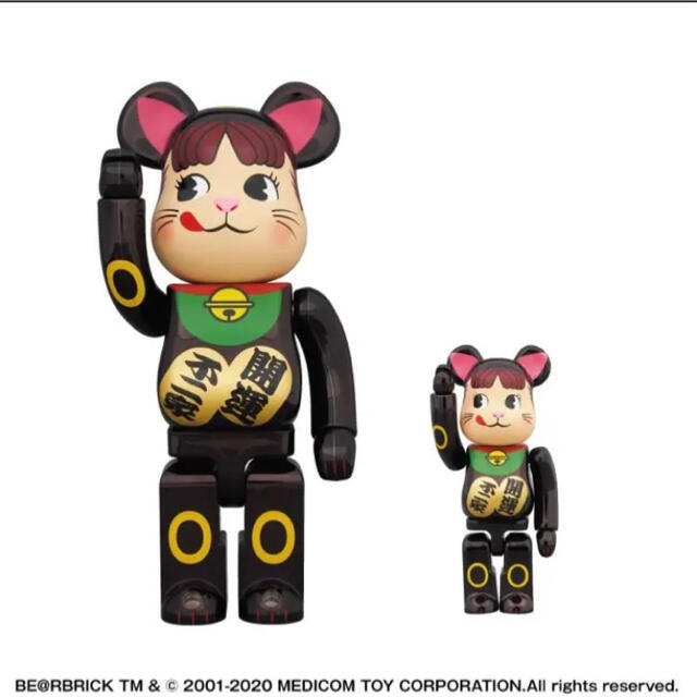 ペコちゃん不二家 BE@RBRICK ペコちゃんベアブリック 招き猫 100% 400%