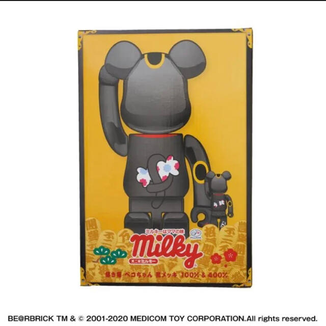 不二家 BE@RBRICK ペコちゃんベアブリック 招き猫 100% 400% 不二家 BE@RBRICK ペコちゃんベアブリック 招き猫 100% 400%