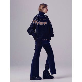 サカイ(sacai)のsacai サカイ  アシンメトリー　ニット(ニット/セーター)