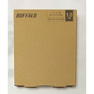 バッファロー(Buffalo)の外付けポータブルSSD バッファロー　1TB(PCパーツ)