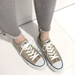 コンバース(CONVERSE)のCONVERSE/CANVAS ALLSTAR COLORSOX BEIGE・6(スニーカー)