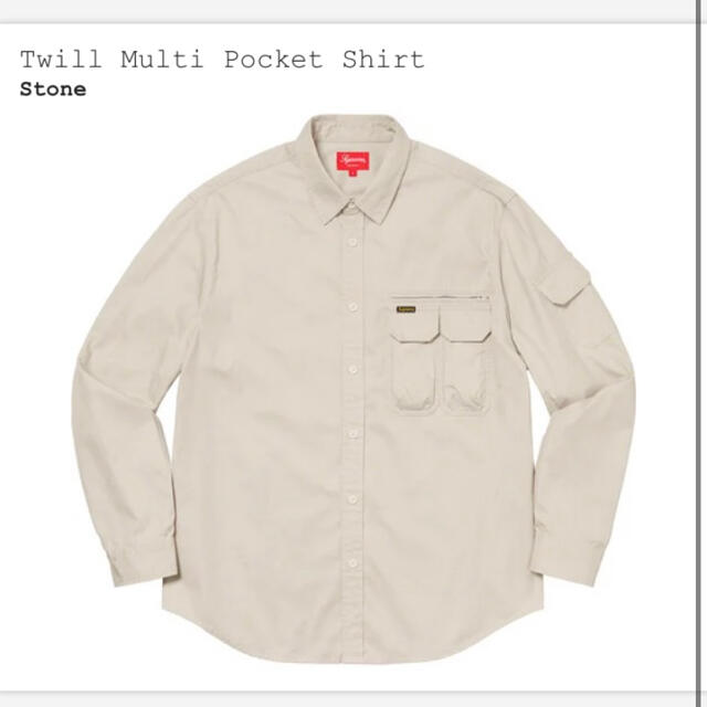 supreme  twill mulch Pocket shirt ブラックXL