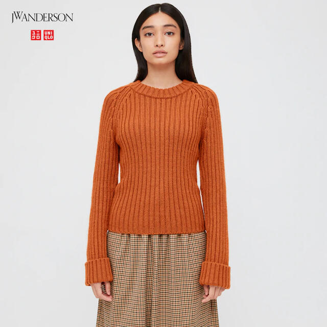 UNIQLO(ユニクロ)のUNIQLO×J.W ANDERSONクロップドクルーネックセーター レディースのトップス(ニット/セーター)の商品写真