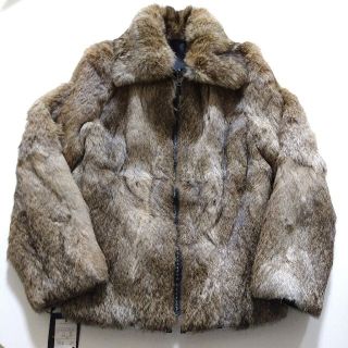 バーバリー(BURBERRY)の新品　タグ付き　BURBERRY　ラビットファー　リバーシブル　サイズ38(毛皮/ファーコート)