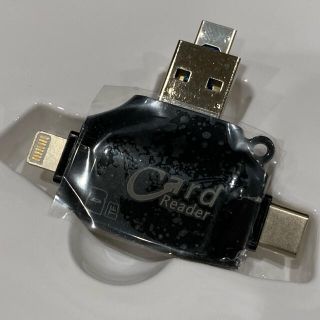 Typec/Micro USB/USB/lightning付きカードリーダー(PC周辺機器)