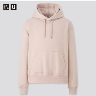 ユニクロ(UNIQLO)のUniqlo U　パーカー　ピンク　Lサイズ(紐無し)(パーカー)