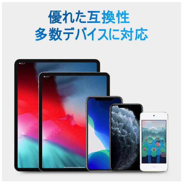 【新品未開封】iPhone iPad イヤホン変換ケーブル 同時充電 スマホ/家電/カメラのスマホアクセサリー(ストラップ/イヤホンジャック)の商品写真