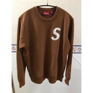 シュプリーム(Supreme)のSupreme S Logo Crewneck brown 16FW(スウェット)