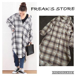 フリークスストア(FREAK'S STORE)のフリークスストア チェック シャツワンピース(ロングワンピース/マキシワンピース)