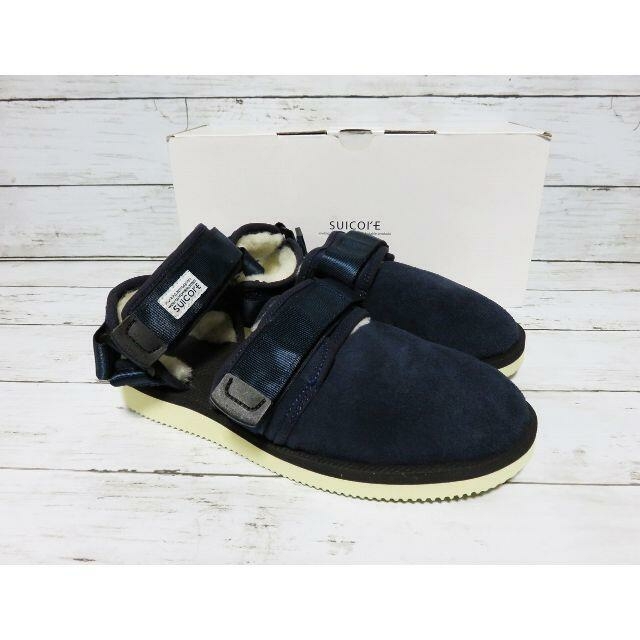 定価2.4万 SUICOKE ムートン ストラップ サンダル 7 ネイビー 25