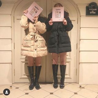 Lochie - fur quilting down coat beige epine エピヌの通販 by