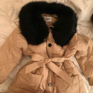 Lochie - fur quilting down coat beige epine エピヌの通販 by ...