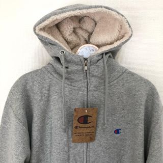 チャンピオン(Champion)の新品★champion 裏ボア　スウェットジップパーカー　L(パーカー)