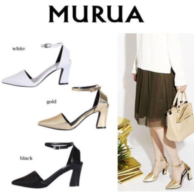 MURUA(ムルーア)のMURUAカバーベルトパンプスM レディースの靴/シューズ(ハイヒール/パンプス)の商品写真
