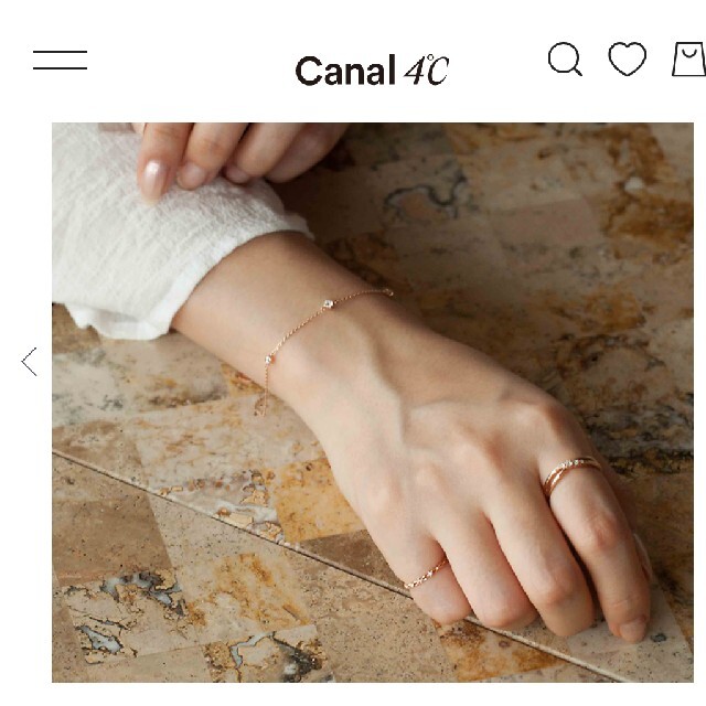 canal４℃(カナルヨンドシー)のCanal4℃ ブレスレット ピンクゴールド 5日までのお値段です★ レディースのアクセサリー(ブレスレット/バングル)の商品写真