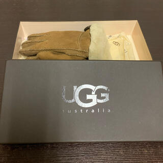 アグ(UGG)のUGG アグ　レディース　手袋　グローブ　M 羊革　箱付き　美品(手袋)
