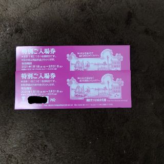 箱根ガラスの森美術館　ペア入場券(美術館/博物館)