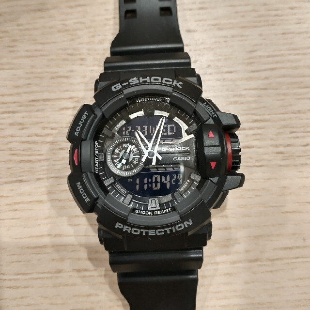 CASIO G-SHOCK　GA-400　Gショック　ブラック　レッド　赤 メンズの時計(腕時計(デジタル))の商品写真