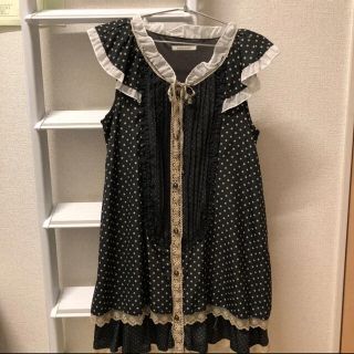 アクシーズファム(axes femme)のワンピース　axes femme  アクシーズファム　ドット柄(ひざ丈ワンピース)