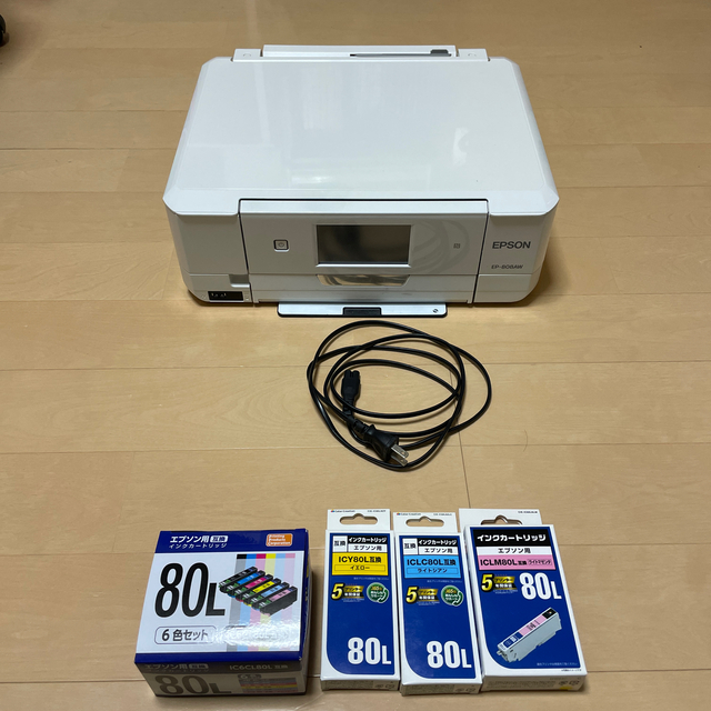 【購入予約あり】EPSONプリンターEP-808AW 互換インク