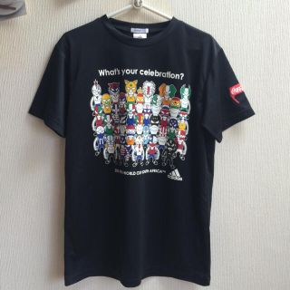 アディダス(adidas)の新品　アディダス　サッカー　ワールドカップ　黒　Tシャツ(Tシャツ/カットソー(半袖/袖なし))