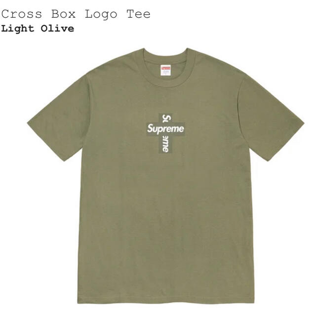 supreme cross box logo tee  Lメンズ