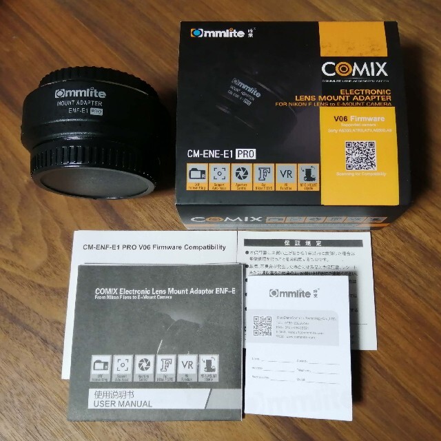 Commlite CM-ENF-E1 PRO マウントアダプター Nikon お気にいる 38.0%割引 