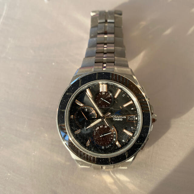 上等な CASIO 江戸切子 OCW-S5000D-1AJF 限定モデル マンタ オシアナス - 腕時計(アナログ)