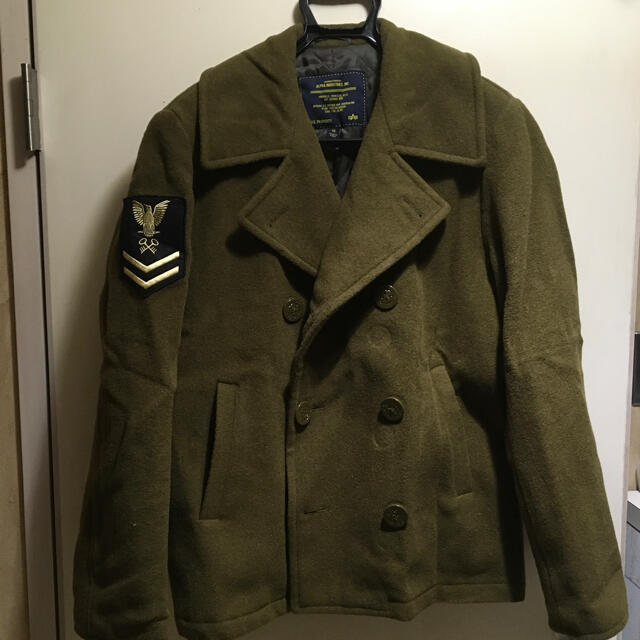 ALPHA INDUSTRIES(アルファインダストリーズ)の【元くん様専用】米軍ミリタリーPコート【お年玉SALE！】 メンズのジャケット/アウター(ミリタリージャケット)の商品写真