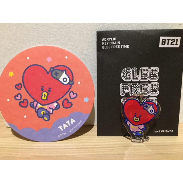 BT21カフェ　アクリルキーホルダー・コースターセット　TATA エンタメ/ホビーのCD(K-POP/アジア)の商品写真