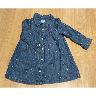 ベビーギャップ(babyGAP)のbabyGAP デニム生地ワンピース 95cm(ワンピース)