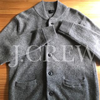 ジェイクルー(J.Crew)の年末限定SALE❗️美品J.crewラムウールショールカラーカーディガン グレー(カーディガン)