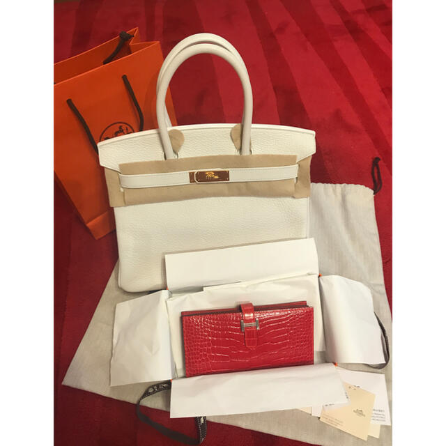 HERMES エルメス ベアン クロコ マチ有 - 財布