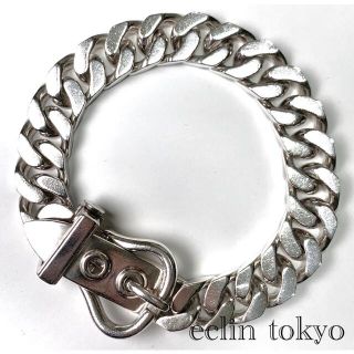 エルメス(HERMES)のHERMES vintage ブックルセリエ シルバー ブレスレット E2611(ブレスレット)
